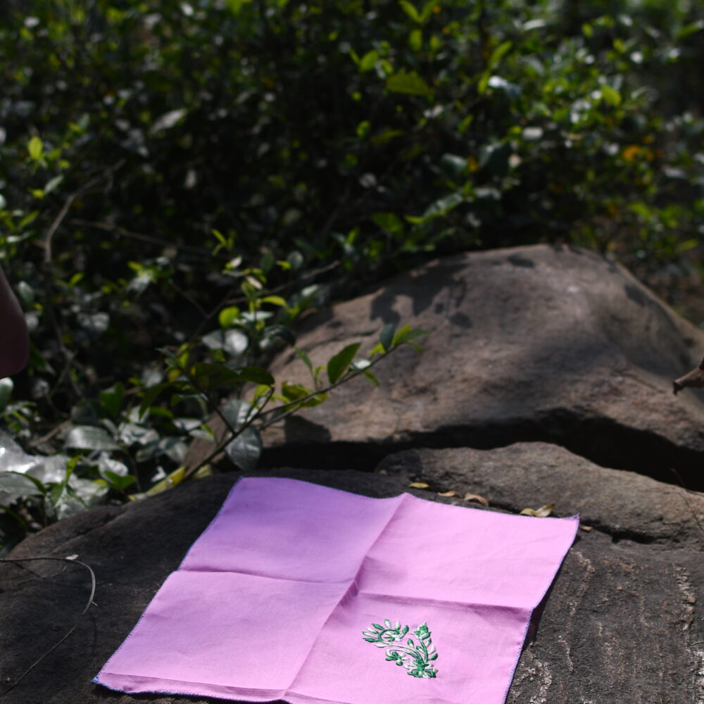 Handcrafted Teal Jute Storage Basket #32